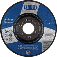 Premium 2-in-1 Grinding Wheel, 6" x 9/32", 7/8" Arbor, Type 27 Seaboard Timber Mart