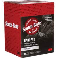 Tampons manuels Scotch-Brite 7447, Oxyde d'aluminium, 9" x 6", Grain Tr&egrave;s fin Seaboard Timber Mart