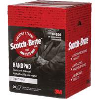 Tampons manuels Scotch-Brite 7447, Oxyde d'aluminium, 9" x 6", Grain Tr&egrave;s fin Seaboard Timber Mart