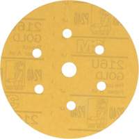 Hookit Dust-Free Sanding Disc, 6" Dia., P240 Grit, Aluminum Oxide, A-Weight Seaboard Timber Mart