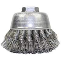 Knot Wire Cup Brush, 3-1/2" Dia. x 5/8"-11 Arbor Seaboard Timber Mart
