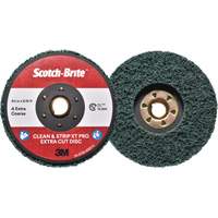Disque extra coupe  Clean and Strip  XT Pro Scotch-Brite, 4-1/2" dia., Grain Extra grossier, Oxyde d'aluminium Seaboard Timber Mart