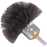 Spherical Mounted Crimped Wire Brush, 1-1/2", 0.008" Fill, 1/4" Shank Seaboard Timber Mart