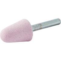 Vitrified Bond Mounted Point, A5, Aluminum Oxide, 3/4" Dia., 1-1/8" L, 80 Grit Seaboard Timber Mart