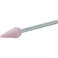 Vitrified Bond Mounted Point, B53, Aluminum Oxide, 5/16" Dia., 5/8" L, 80 Grit Seaboard Timber Mart