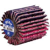 Mini-meule &agrave; lamelles filet&eacute;es, C&eacute;ramique d'alumine, Grain 40, 1" x 1" x 1/4"-20 Seaboard Timber Mart