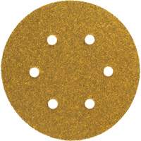 Disque de ponçage autoagrippant en papier avec trous d'aspiration Gold Reserve A295, dia 5", Grain P100, Oxyde d'aluminium, Poids C Seaboard Timber Mart