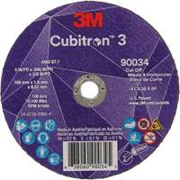 Meule &agrave; tronçonner Cubitron 3, 4" x 0,045", Arbre de 3/8", Type T1, C&eacute;ramique, 21000 Tr/min Seaboard Timber Mart