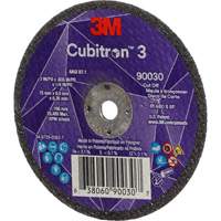 Meule &agrave; tronçonner Cubitron 3, 3" x 0,035", Arbre de 1/4", Type T1, C&eacute;ramique, 21000 Tr/min Seaboard Timber Mart