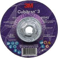 Cubitron 3 Cut-Off Wheel, 4-1/2" x 0.09", 5/8"-11 Arbor, Type T27, Ceramic, 13300 RPM Seaboard Timber Mart