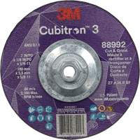 Cubitron 3 Cut and Grind Wheel, 7" x 1/8", 5/8"-11 Arbor, Type 27, 36 Grit, Ceramic Seaboard Timber Mart