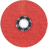 Disque de verrouillage en fibres avec fixation Speed-Change, 4-1/2" dia., Grain 24, C&eacute;ramique d'alumine Seaboard Timber Mart