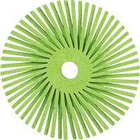 Brosse radiale en soies de pr&eacute;cision type A PN-RB Scotch-Brite , C&eacute;ramique, Grain 50+, 3" dia. Seaboard Timber Mart