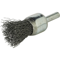 Stem Mounted Crimped Wire Brush, 3/4", 0.014" Fill, 1/4" Shank Seaboard Timber Mart