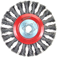 Bosses &agrave; fils nou&eacute;s standards, Dia. 4-1/2", Fils 0,02", Arbre 5/8"-11, Acier Seaboard Timber Mart