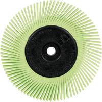 Scotch-Brite Type A Precision Radial Bristle Brush PN-RB with Adapter, Ceramic, 50+ Grit, 6" Dia. Seaboard Timber Mart