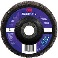 Cubitron 3 Conical  Flap Disc 1169F, 5" x 7/8", Type T29, 80+ Grit, Ceramic Seaboard Timber Mart