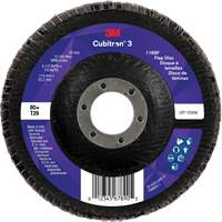 Cubitron 3 Conical  Flap Disc 1169F, 4-1/2" x 7/8", Type T29, 80+ Grit, Ceramic Seaboard Timber Mart