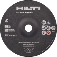 AG-D SP Premium Grinding Wheels, 5" x 1/4", 7/8" Arbor, Zirconium, Type 27 Seaboard Timber Mart
