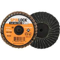 SPINLOCK Flap Disc, 2" x 40 Grit, Aluminum Oxide Seaboard Timber Mart