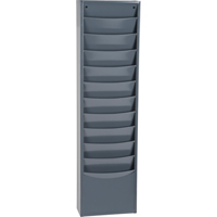 Pr&eacute;sentoirs, Stationnaire, 11 fentes, Acier, 9-3/4" la x 4-1/8" p x 36" h Seaboard Timber Mart