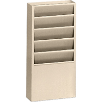Pr&eacute;sentoirs, Stationnaire, 5 fentes, Acier, 9-3/4" la x 4-1/8" p x 21" h Seaboard Timber Mart