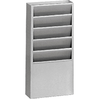 Pr&eacute;sentoirs, Stationnaire, 5 fentes, Acier, 9-3/4" la x 4-1/8" p x 21" h Seaboard Timber Mart