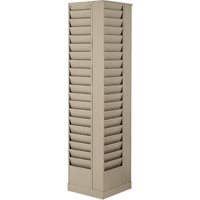 Pr&eacute;sentoirs, Rotatif, 23 fentes, Acier, 14-1/8" la x 14-1/8" p x 66" h Seaboard Timber Mart