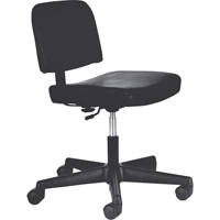 Steno Chairs, Vinyl, Black, 250 lbs. Capacity Seaboard Timber Mart