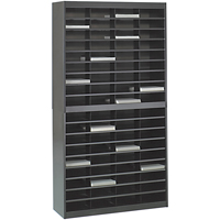 Heavy-duty Literature Organizers, Stationary, 72 Slots, Steel, 37-1/2" W x 12-3/4" D x 71" H Seaboard Timber Mart