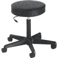 900 Series Task Stool, Mobile, Adjustable, 23" - 33", Vinyl Seat, Black Seaboard Timber Mart
