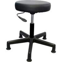 900 Series Task Stool, Stationary, Adjustable, 16" - 22", Vinyl Seat, Black Seaboard Timber Mart