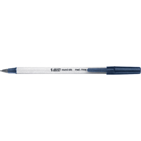 Stylo &agrave; bille Bic Round Stic, Bleu, 0,8 mm Seaboard Timber Mart