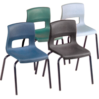 Chaises horizon, Plastique, Noir Seaboard Timber Mart