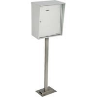 Collecting Boxes, Pedestal -Mounted, 21" x 12-7/8", Aluminum Seaboard Timber Mart