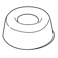 Butoirs en caoutchouc adhésifs  