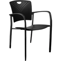 Chaises empilables MaxX StaxX, Polypropyl&egrave;ne, Hauteur 17-1/4", Capacit&eacute; 275 lb, Noir Seaboard Timber Mart