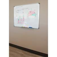 White Board, Magnetic, 36" W x 24" H Seaboard Timber Mart