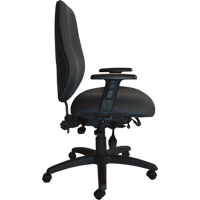 Chaises ergonomiques robustes Cierra , Tissu, Noir, Capacit&eacute; 400 lb Seaboard Timber Mart