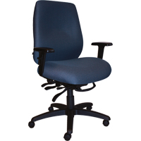 Chaises ergonomiques robustes Cierra , Tissu, Bleu, Capacit&eacute; 400 lb Seaboard Timber Mart
