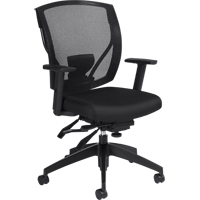 Chaises &agrave; bras Multi-Tilter, Tissu, Noir, Capacit&eacute; 300 lb Seaboard Timber Mart