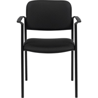 Stacking Chairs, Fabric, 32" High, 300 lbs. Capacity, Black Seaboard Timber Mart