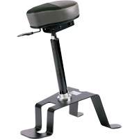 TA180 Ergonomic Sit/Stand Chair, Vinyl Seat, Black Seaboard Timber Mart