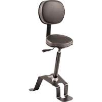 TA300 Ergonomic Sit/Stand Chair, Sit/Stand, Vinyl Seat, Black Seaboard Timber Mart