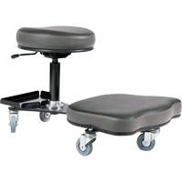 Flex Ergonomic Chair, Vinyl, Black/Grey Seaboard Timber Mart