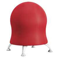 Zenergy Ball Chair, Fabric, Red, 250 lbs. Capacity Seaboard Timber Mart