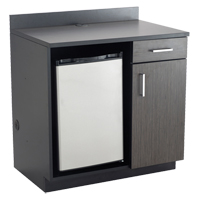 Armoire modulaire, M&eacute;lamine, 39" h x 36" la x 25" P, Nuit d'Asie/noir Seaboard Timber Mart