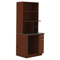 Armoire modulaire, M&eacute;lamine, 39" h x 36" la x 25" P, Acajou Seaboard Timber Mart