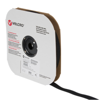 Ruban d'attaches, Boucle, 25 vg x 1", Cousu, Noir Seaboard Timber Mart