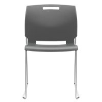 Chair, Plastic, 32-1/2" High, 300 lbs. Capacity, Grey Seaboard Timber Mart
